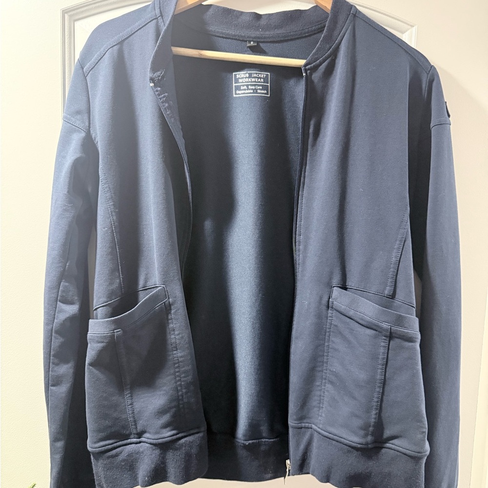 Women Scrub Navy Jacket
